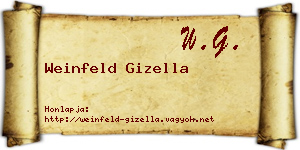 Weinfeld Gizella névjegykártya